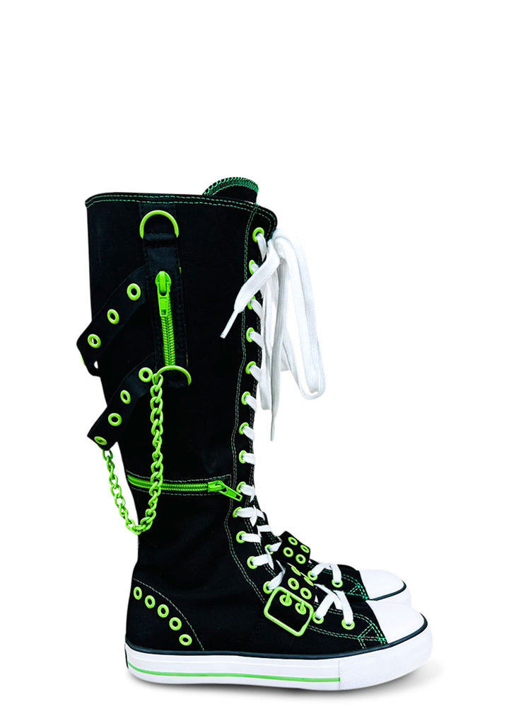 Rawr XD OG Knee High Sneakers - Green
