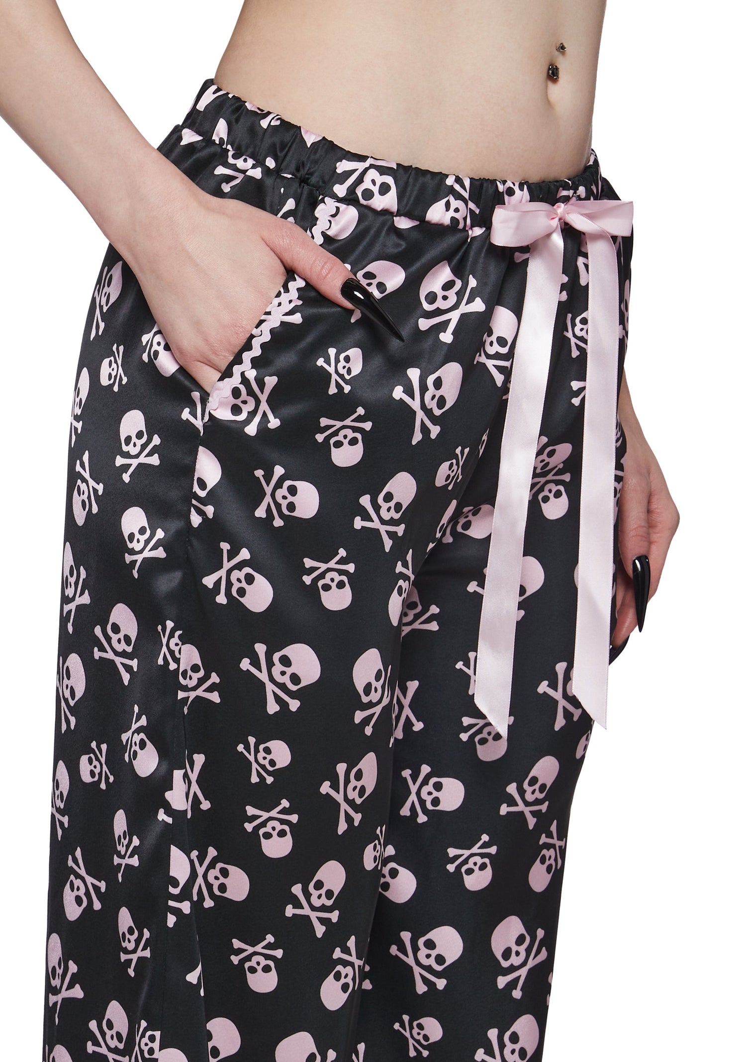 Skully Satin Sleep Pants