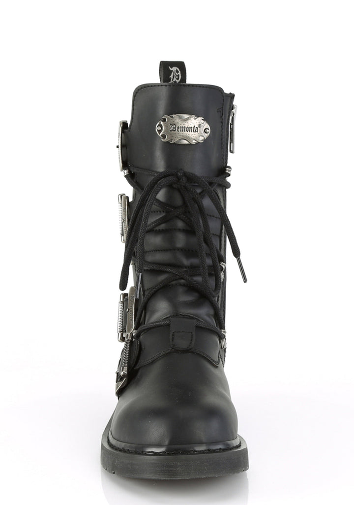 Bolt-265 Buckle Combat Ankle Boots