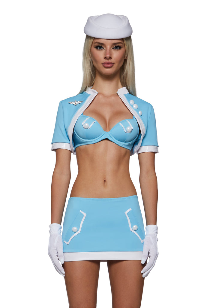 Y2K Runway Flight Attendant Costume
