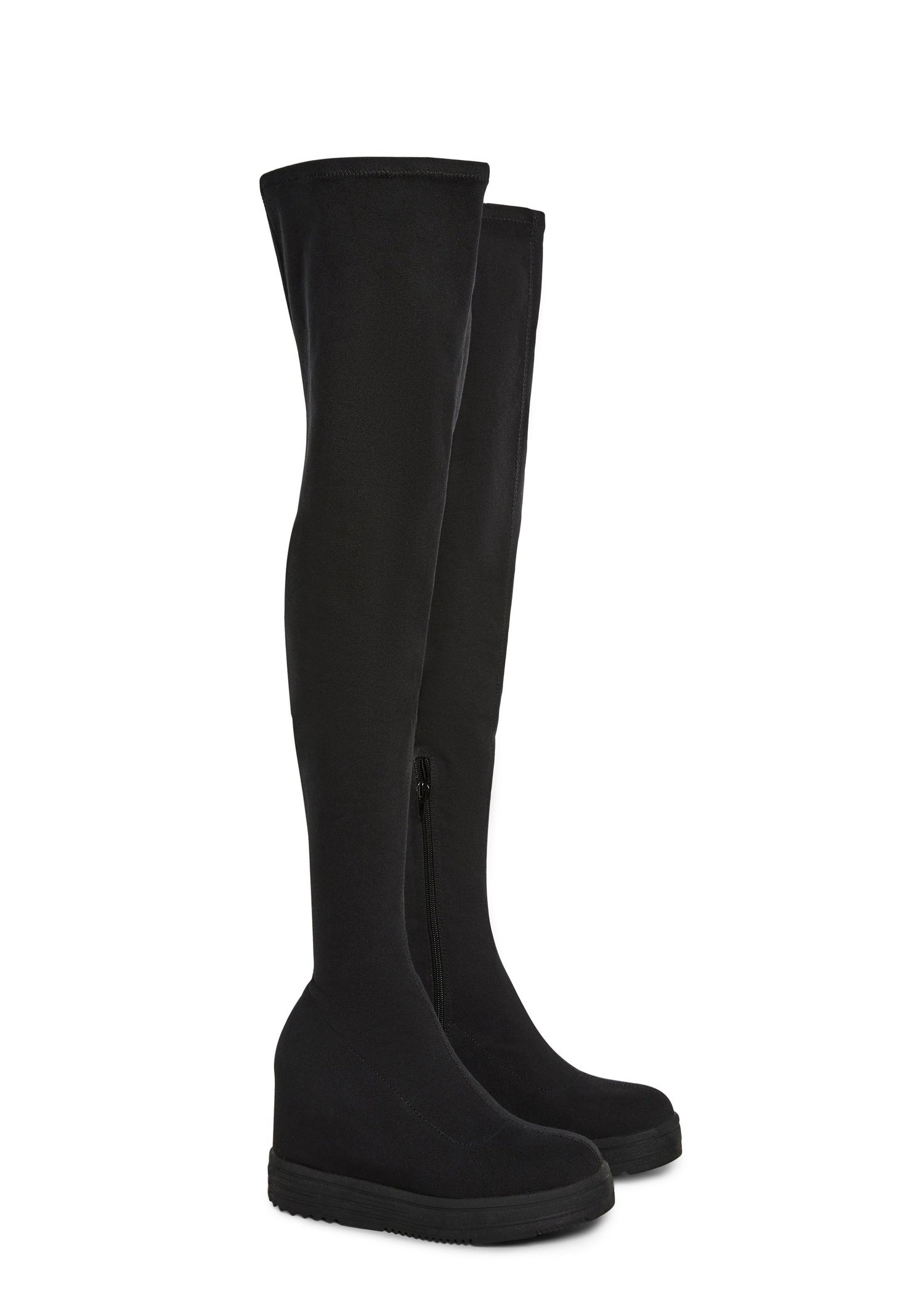 Siren Thigh High Wedge Boot