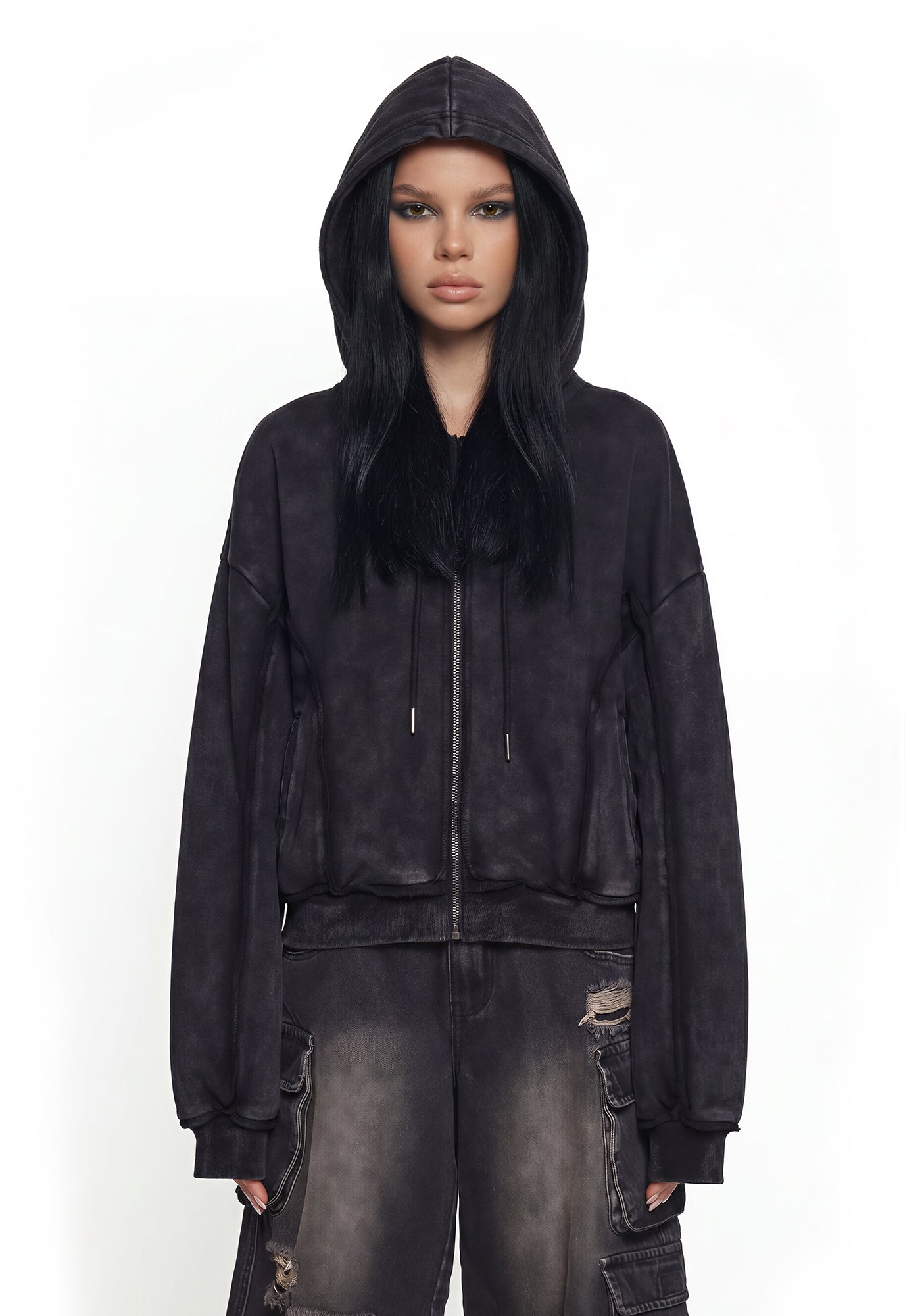 Dimension Boxy Zip Hoodie