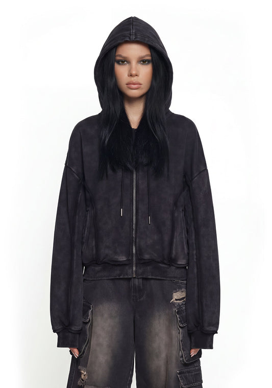 Dimension Boxy Zip Hoodie