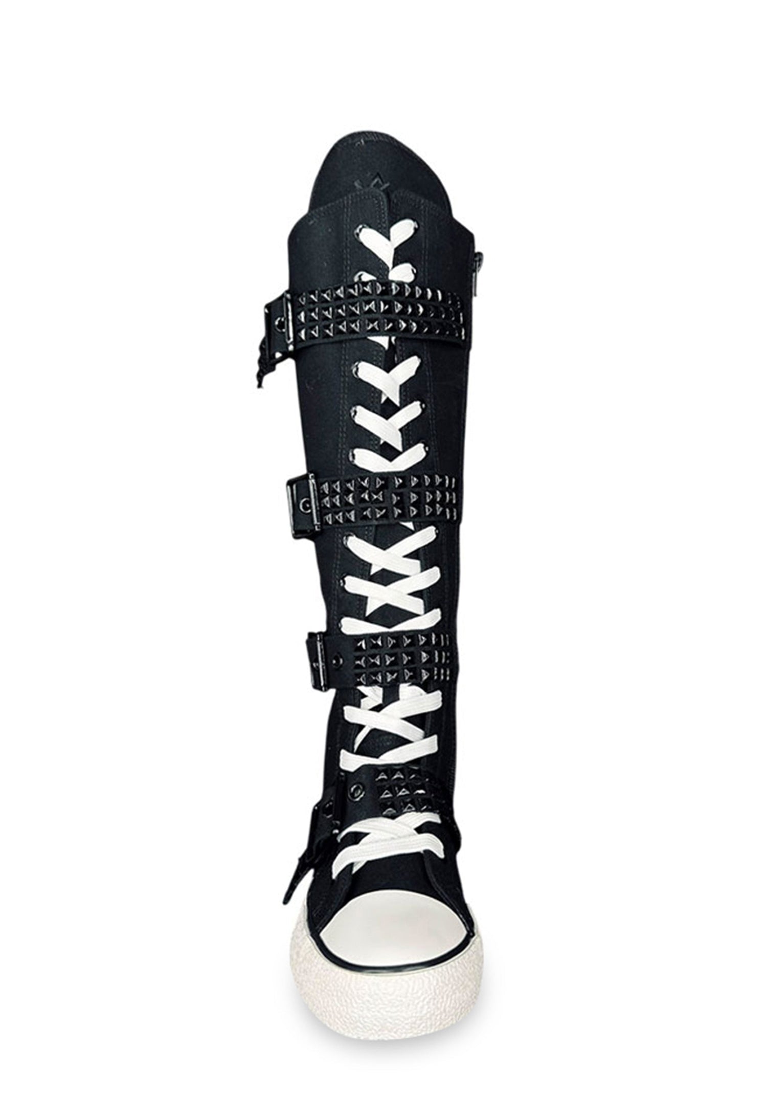 Rawr XD Stud Knee High Sneakers - Black