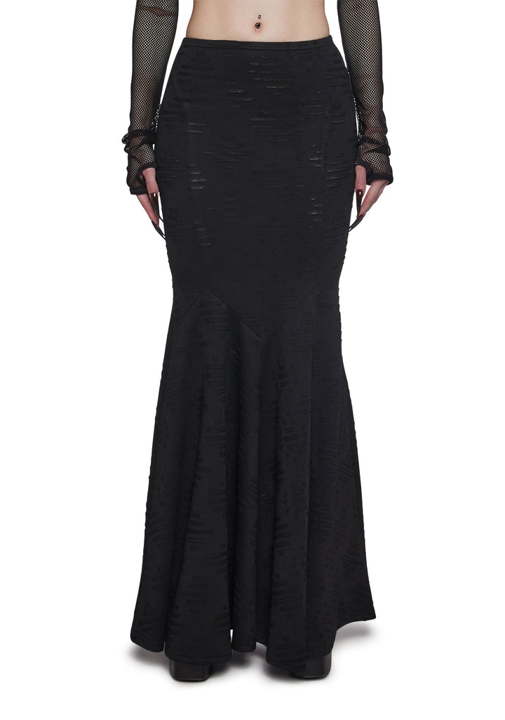 Dark Elegance Corset Maxi Skirt