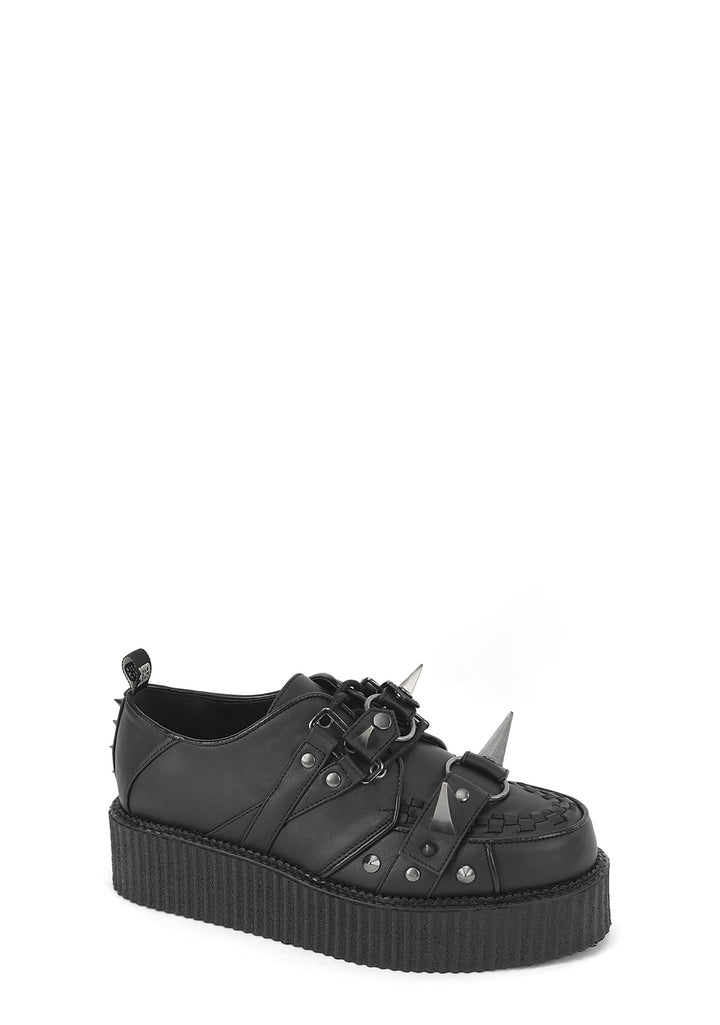 V- Creeper-518 Spike Platform Shoes