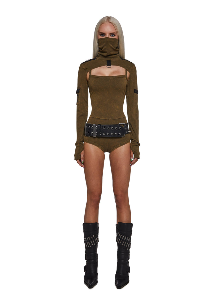 Outro Knit Romper And Shrug Set