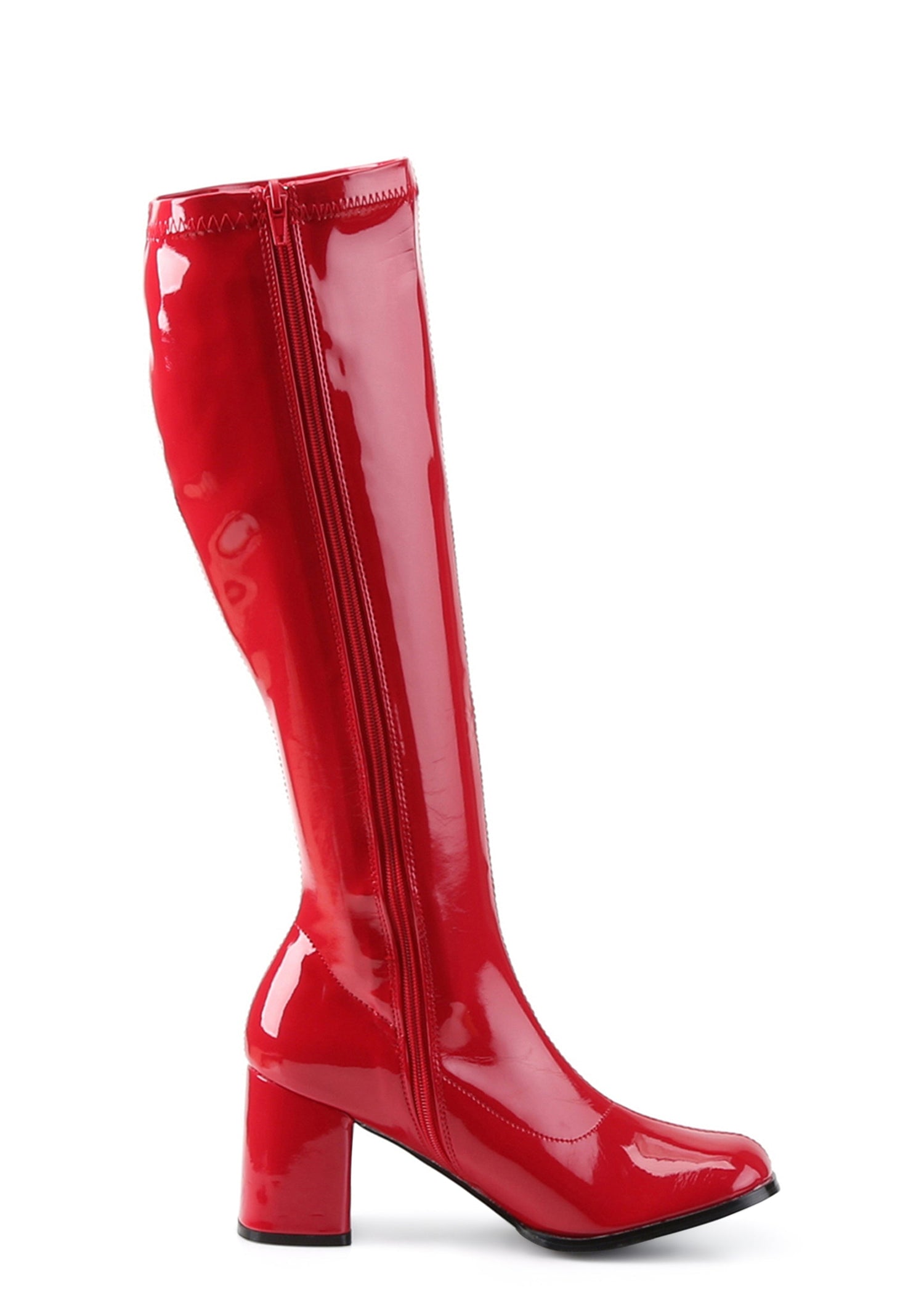 Gogo 300 Knee High Boots - Red