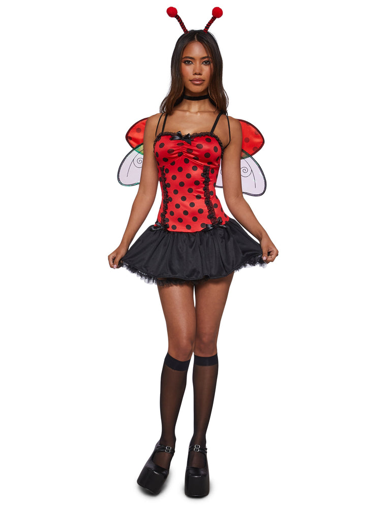 Y2K Ladybug Mini Dress Costume
