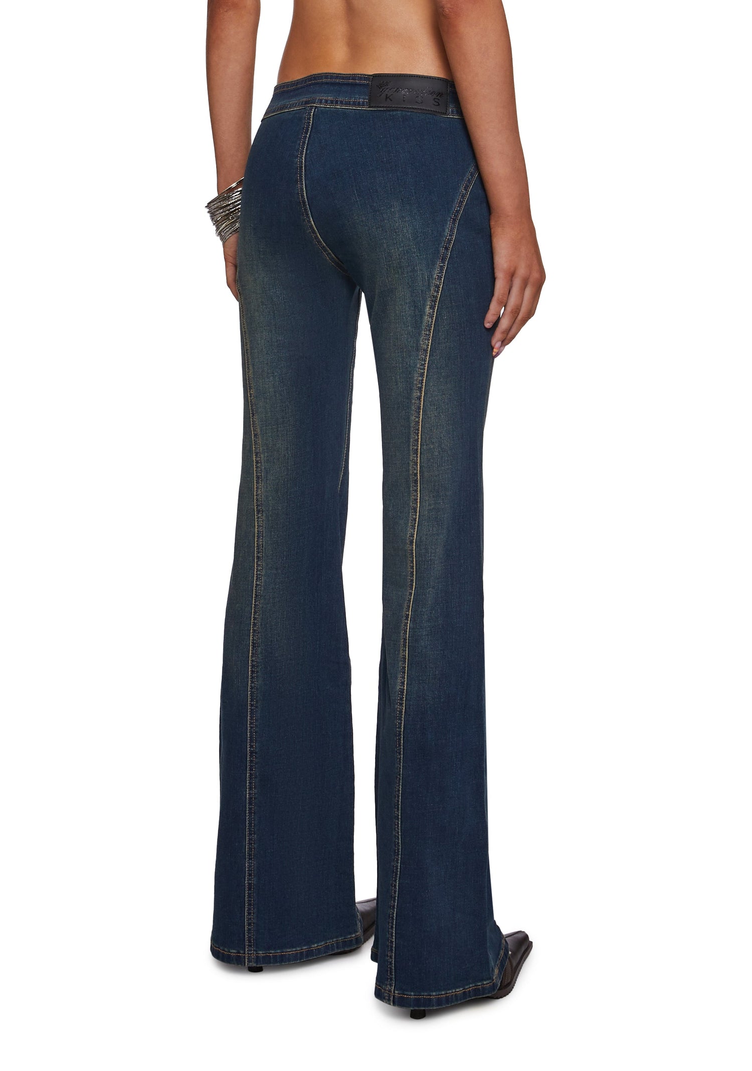 The Brittany Lace Up Jeans