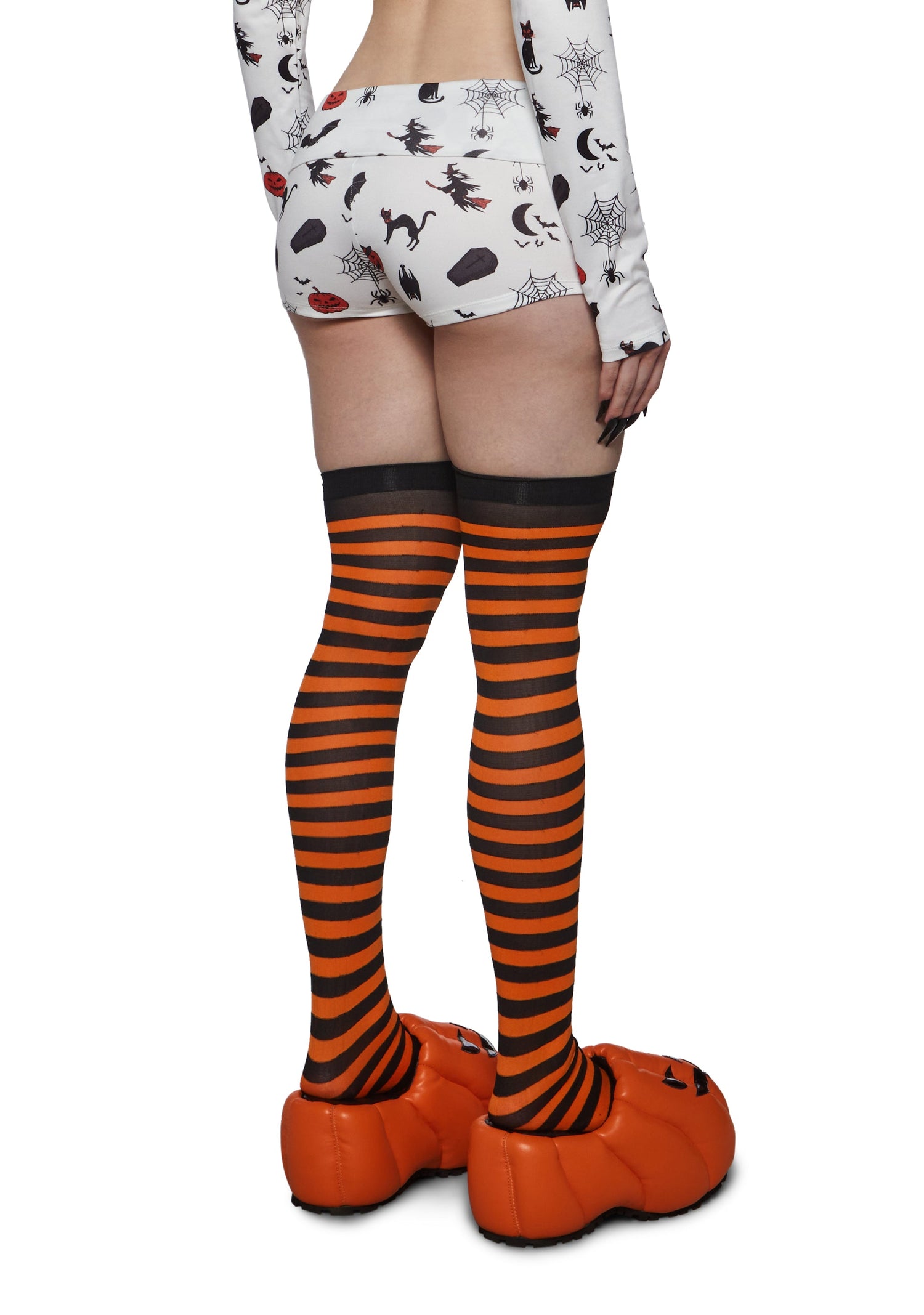 Haunted House Yoga Shorts