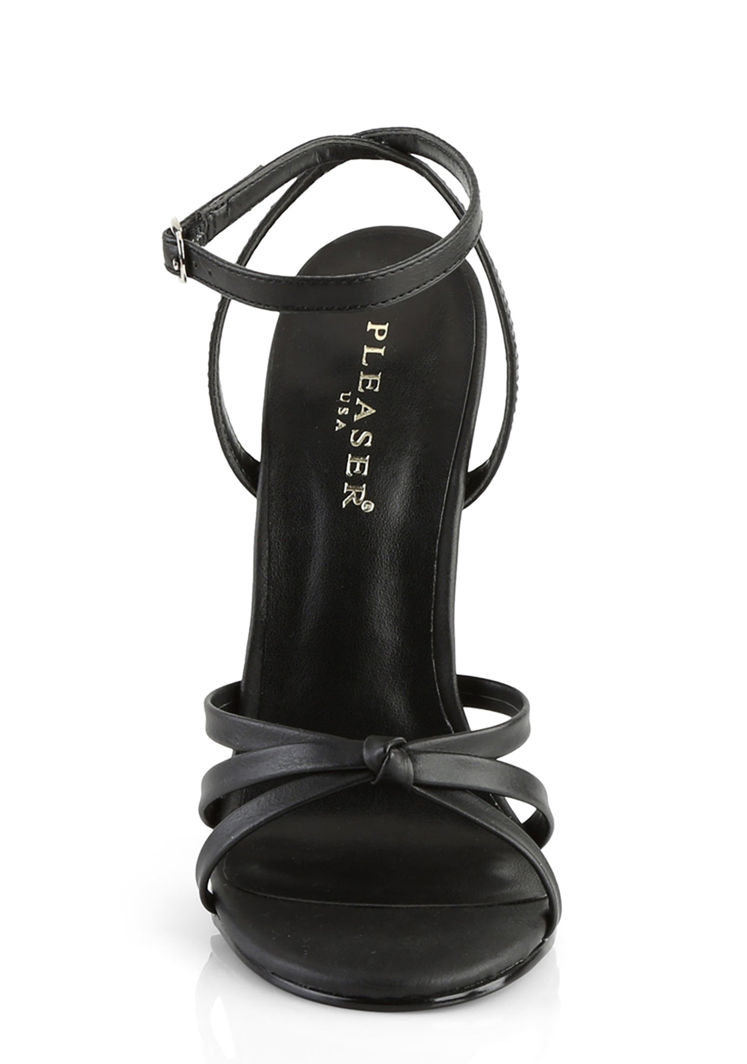 Domina-108 Strappy Ankle Wrap Sandals-Black