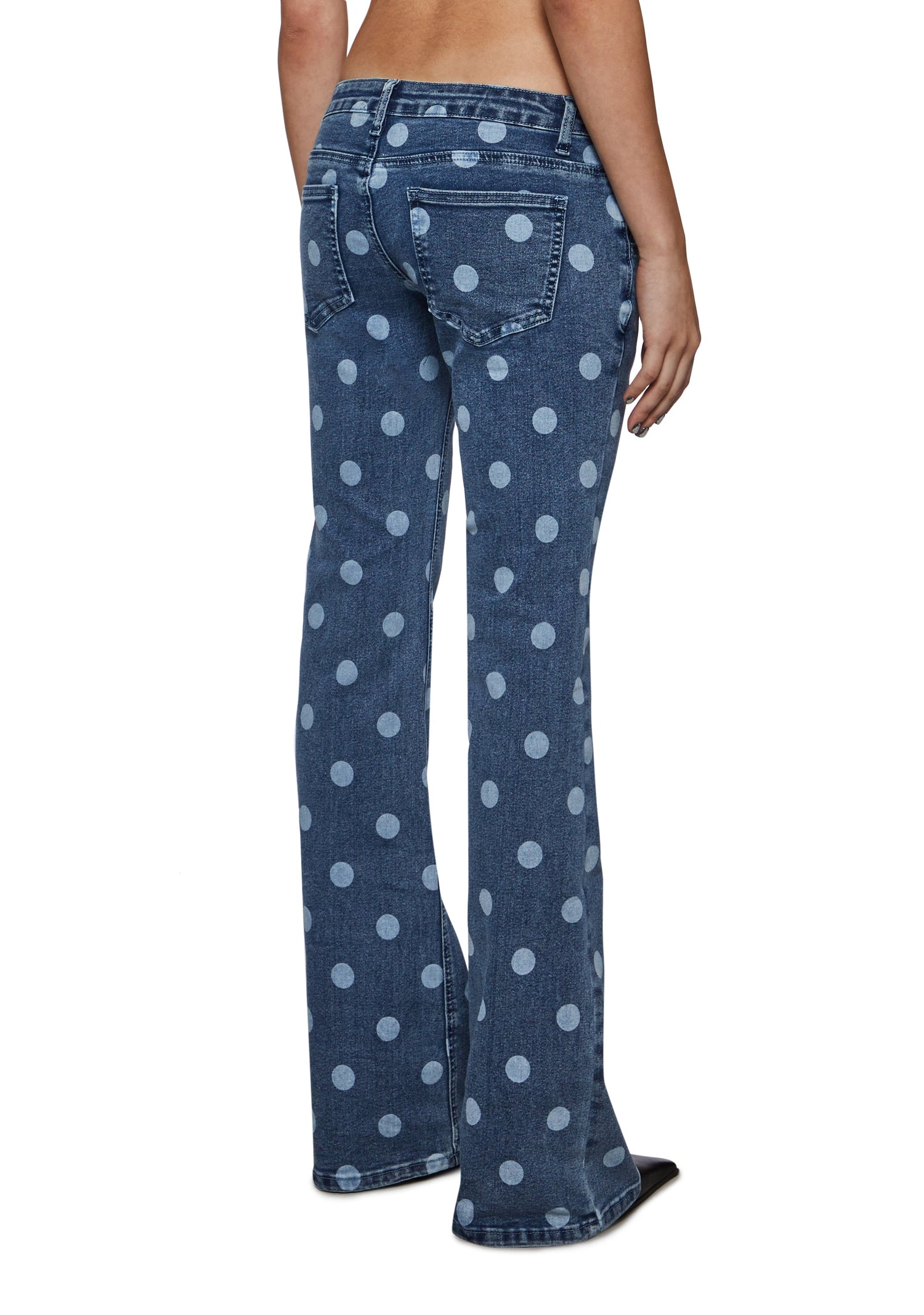 The Polka Dot Bootcut Jeans