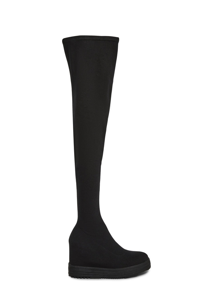 Siren Thigh High Wedge Boot