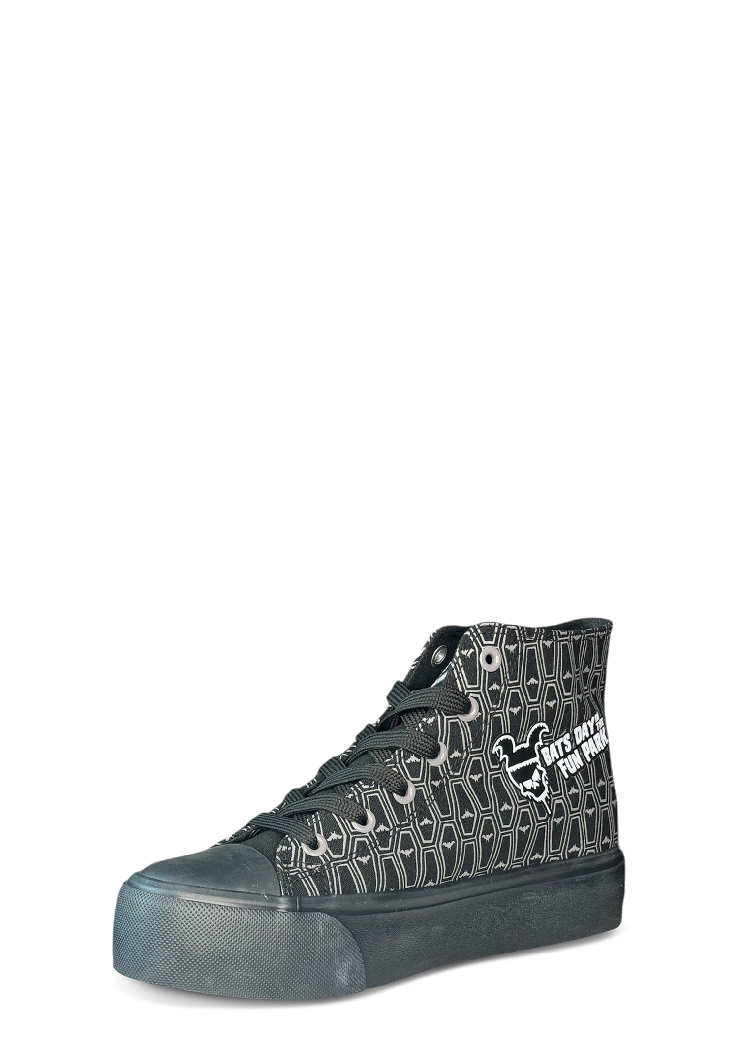 HXC Bats Day Mickey High Top Sneaker - Grey