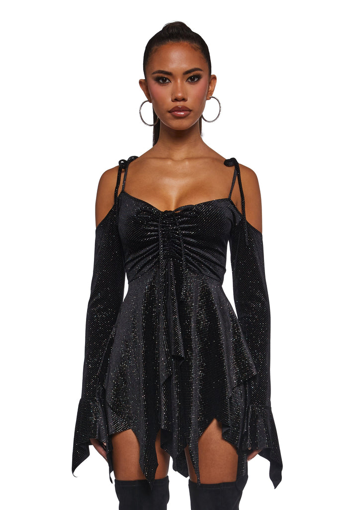 F is For Fairies® Handkerchief Dress - Glitter Velour