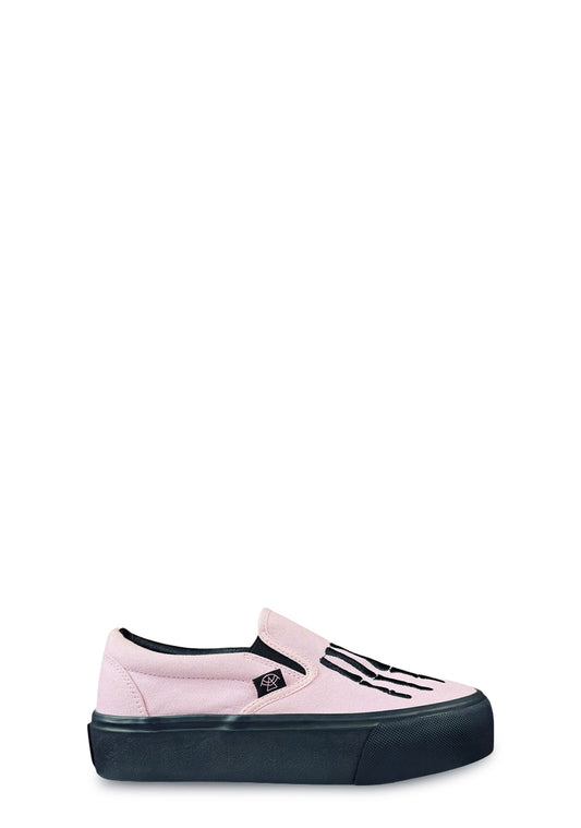 Chill Bones Slip On Platform Shoe - Pink