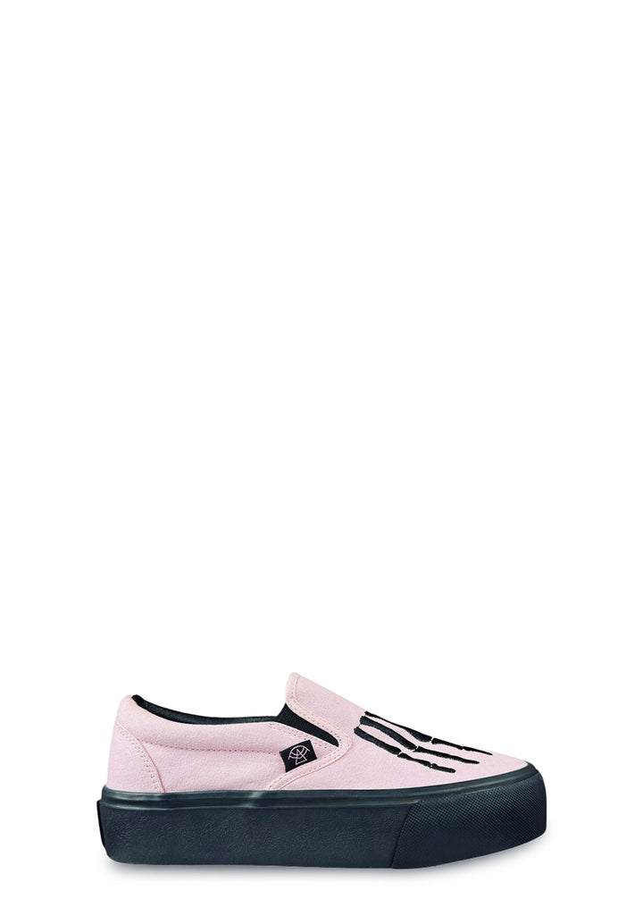 Chill Bones Slip On Platform Shoe - Pink