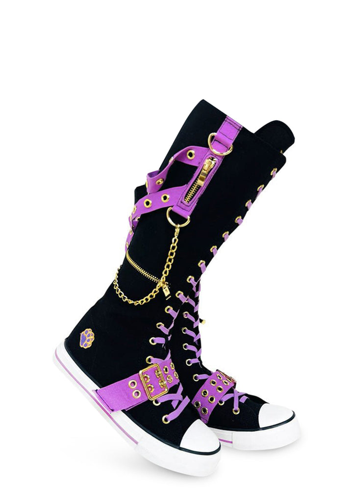 Rawr XD Monster High Knee High Sneakers - Purple