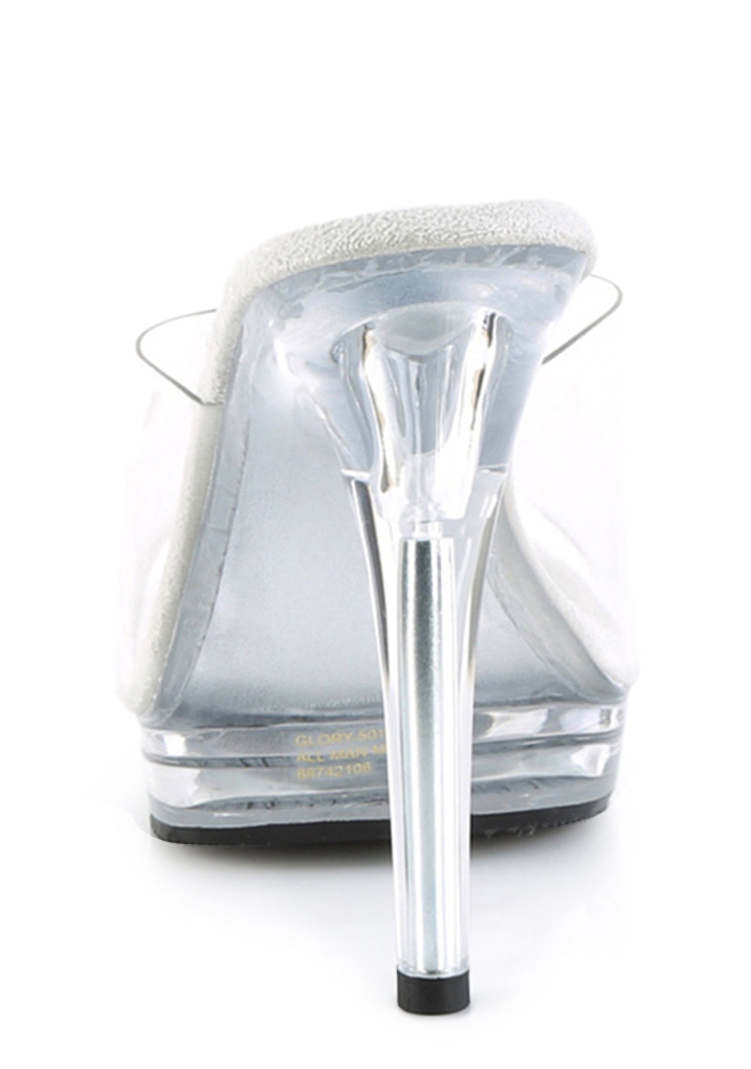 Glory-501 Comfort Platform Slides - Clear