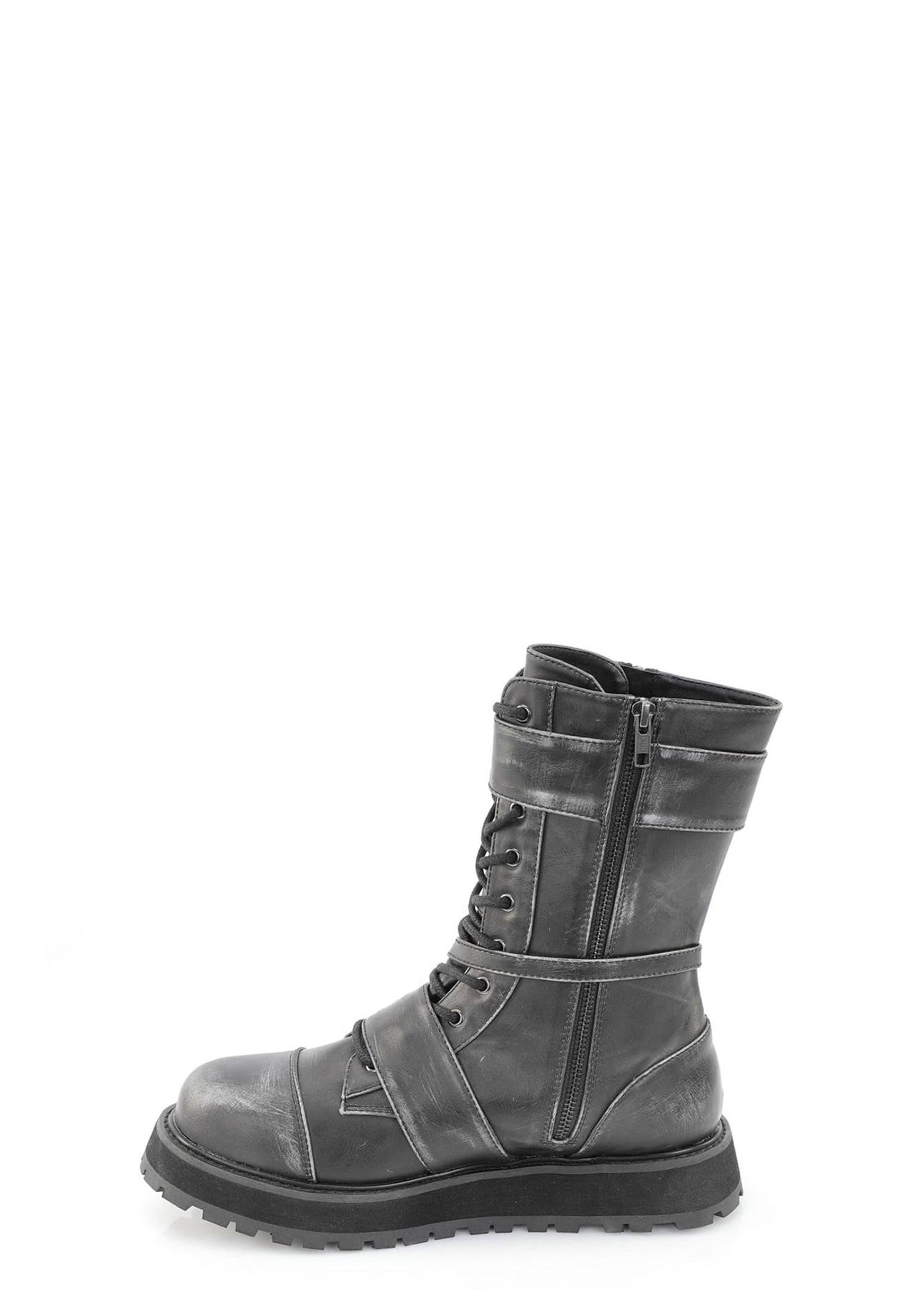 Valor-220 Mid Calf Combat Boots - Black