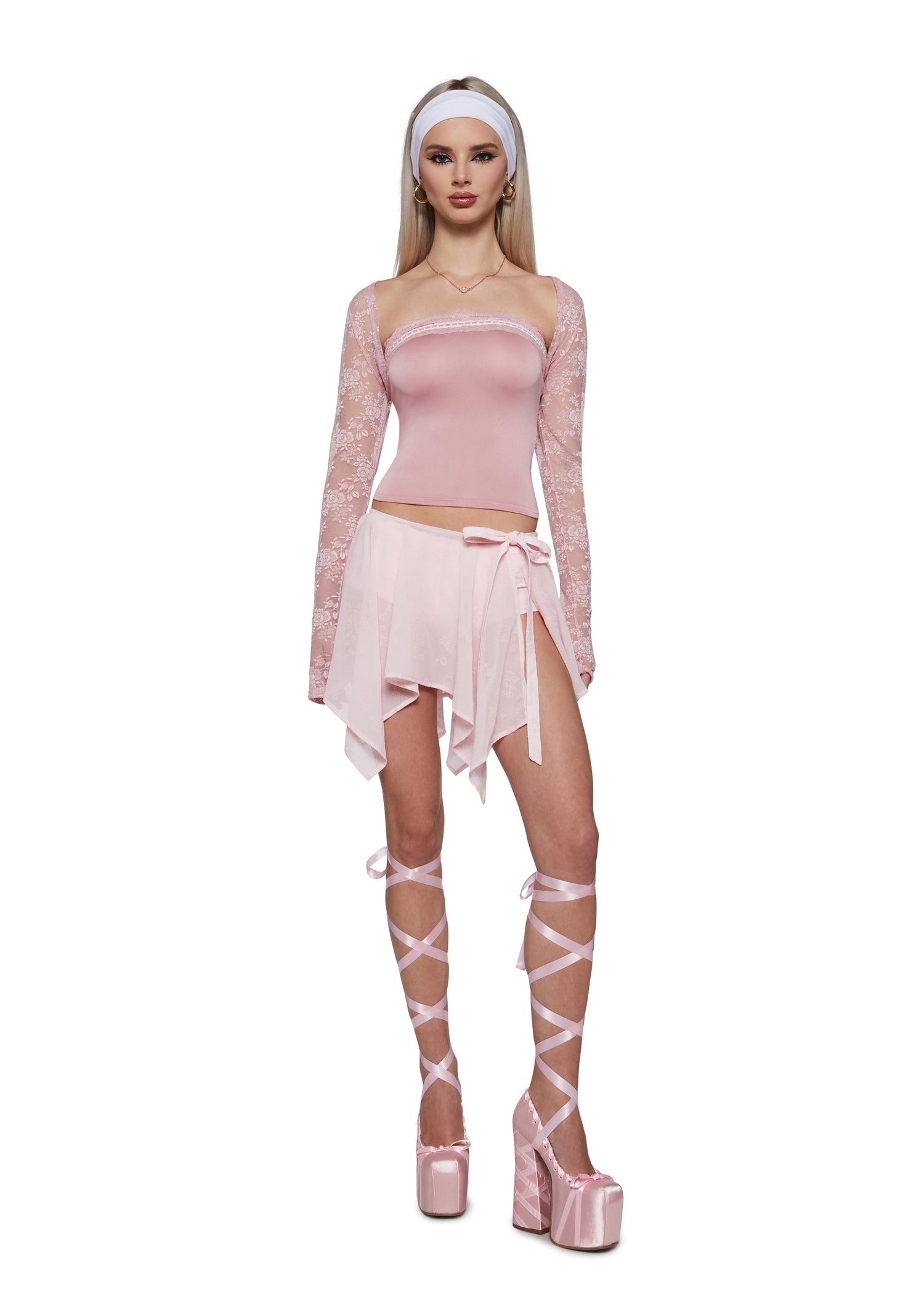 Sylvia Lace Shrug With Tube Top