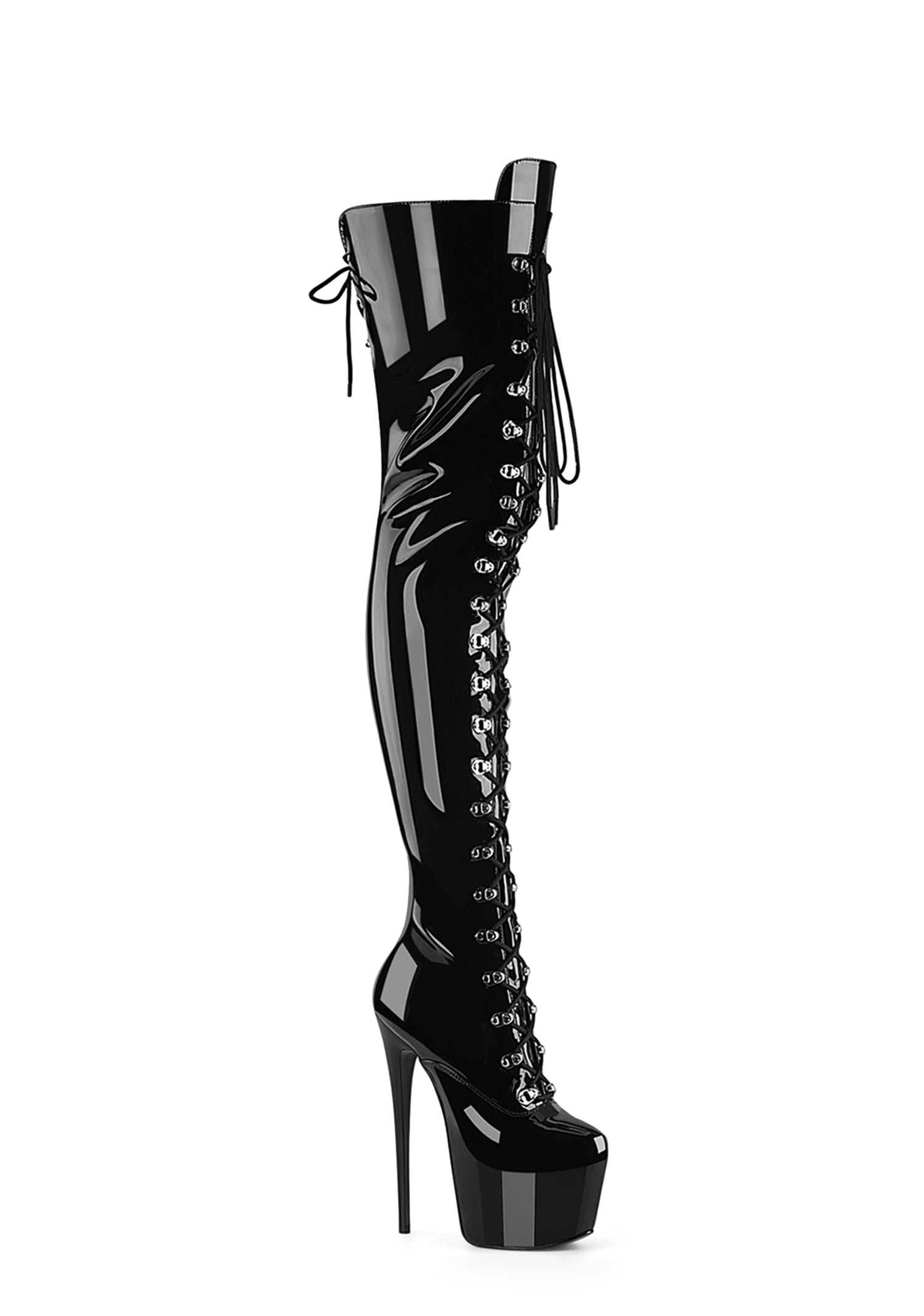 Jubilant-4012 Platform Crotch Boots-Black