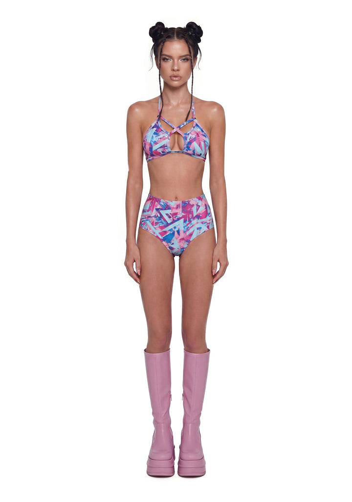 Pastel Pop Criss-Cross Top