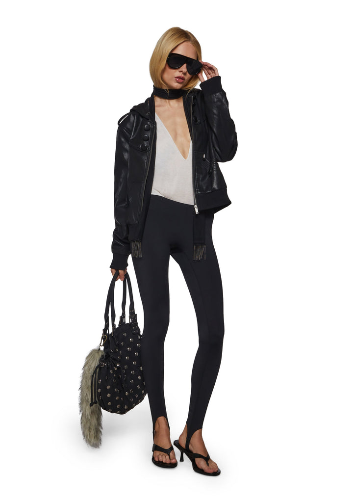 Donna High Waisted Stirrup Leggings