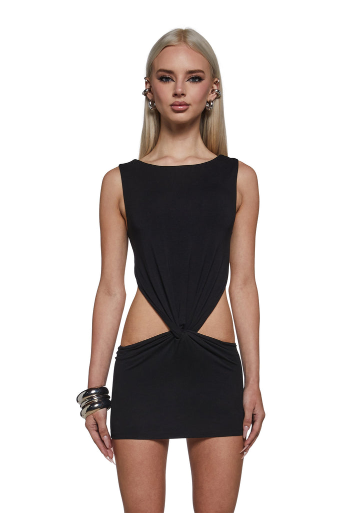 Club Classic Backless Mini Dress