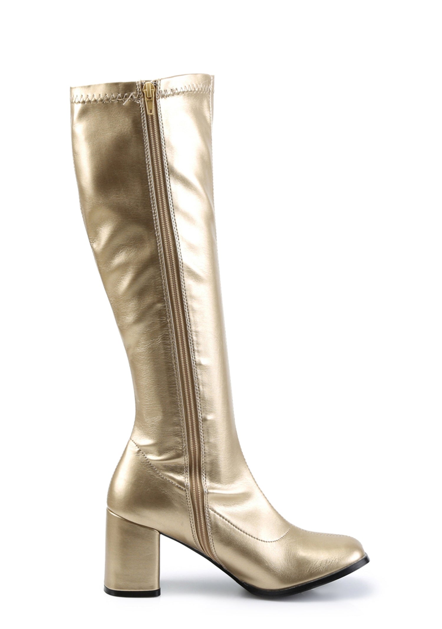 Gogo 300 Knee High Boots - Gold