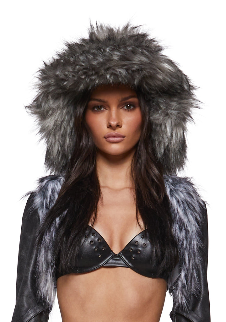 Flirty Fuzzy Bucket Hat - Gray