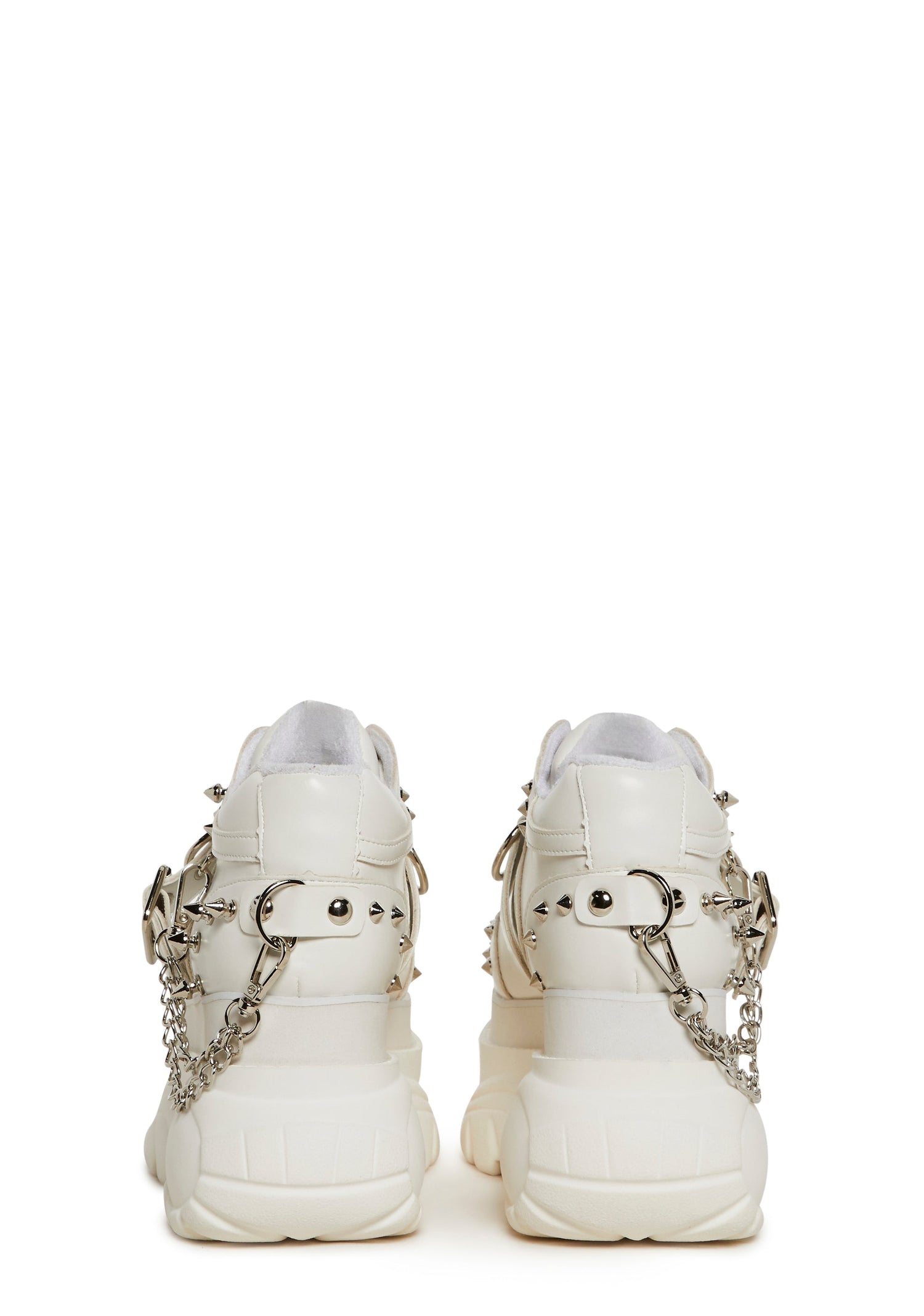 Midnight Pit Spiked Sneaker - White
