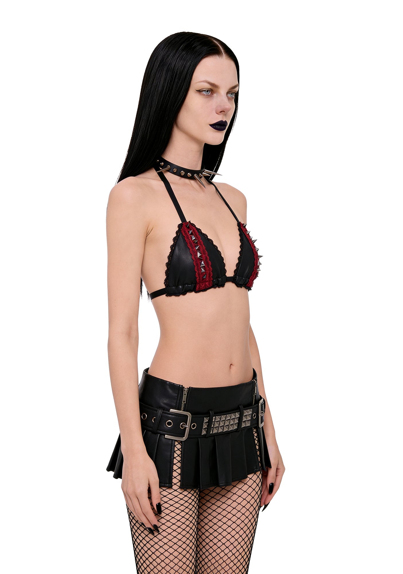 Losing My Religion Spiked Triangle Bra Top