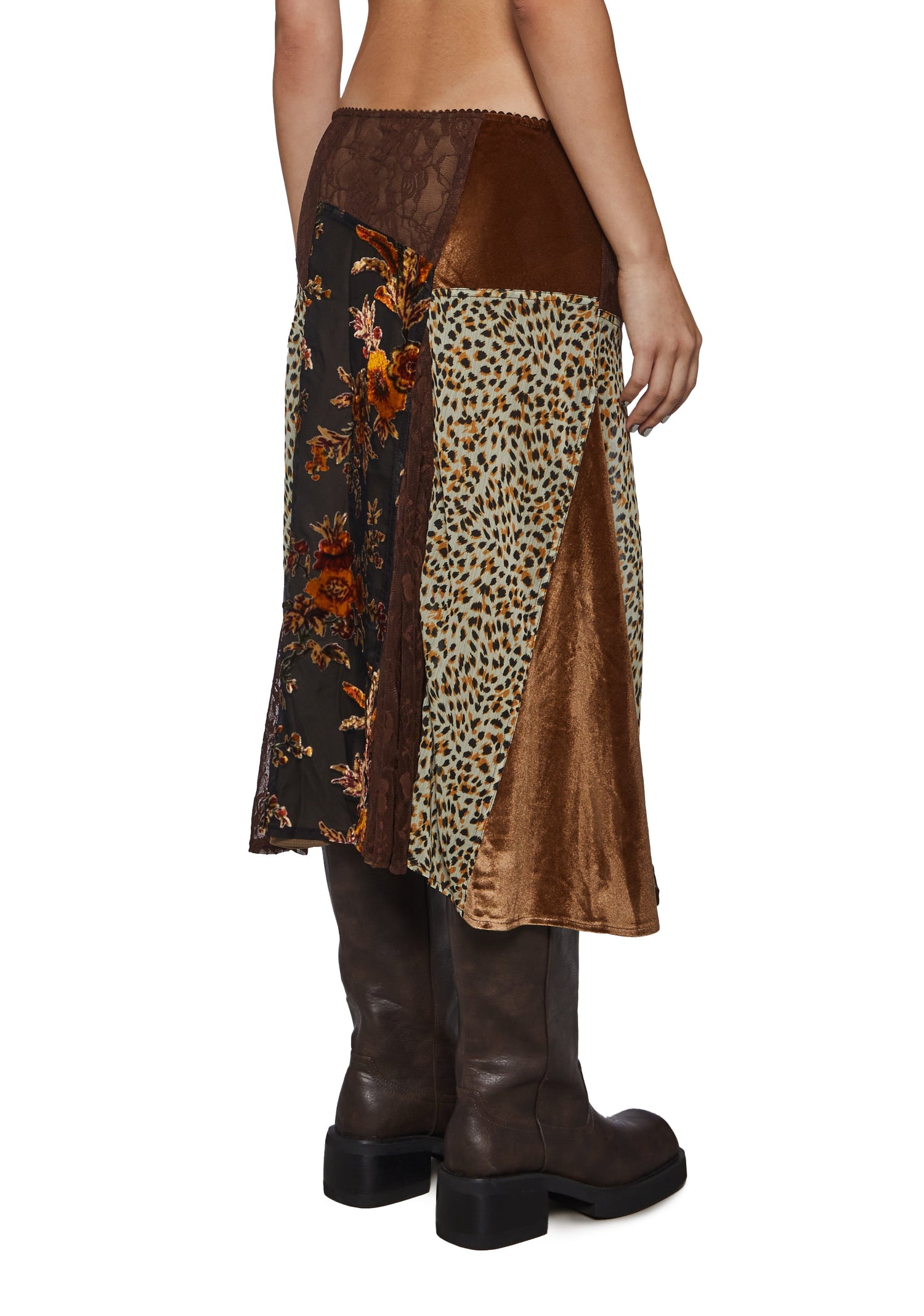 Rowan Patchwork Midi Skirt