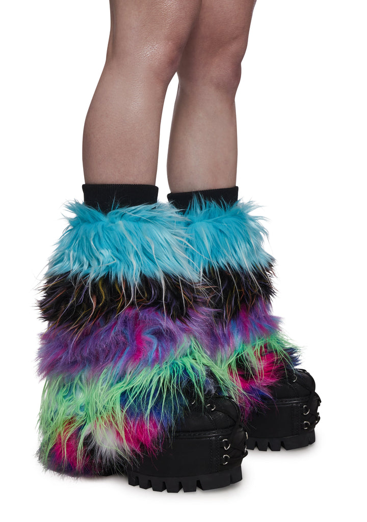 Little Monster Fur Leg Warmers