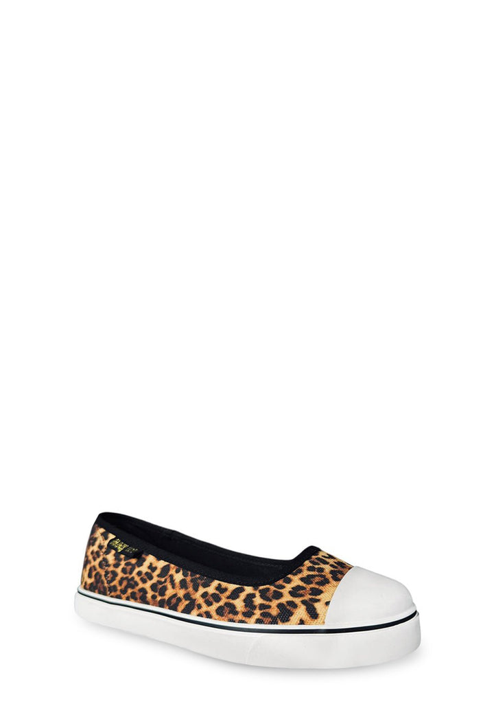 Emily Ballet Flat Sneaker Design - Leopard
