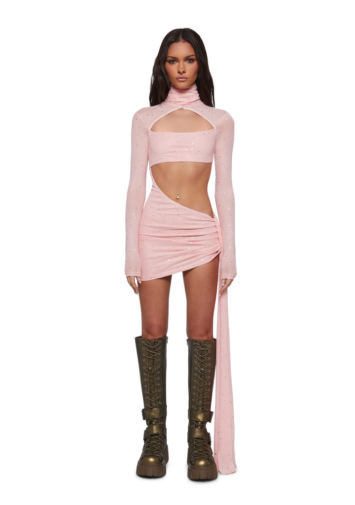Dreamland Dancer Bodycon Dress - Pink