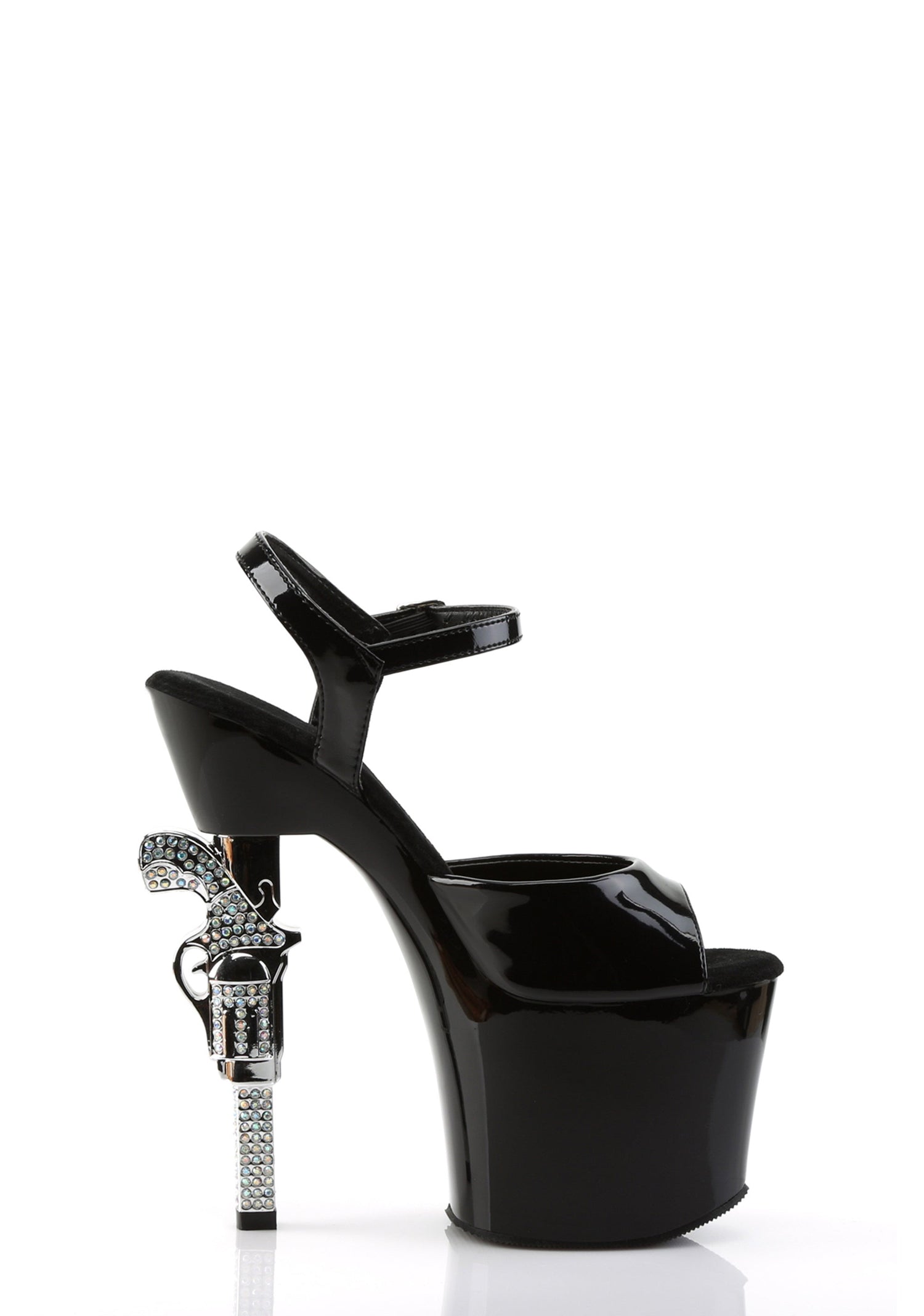 Revolver-709 Gun Heels - Black