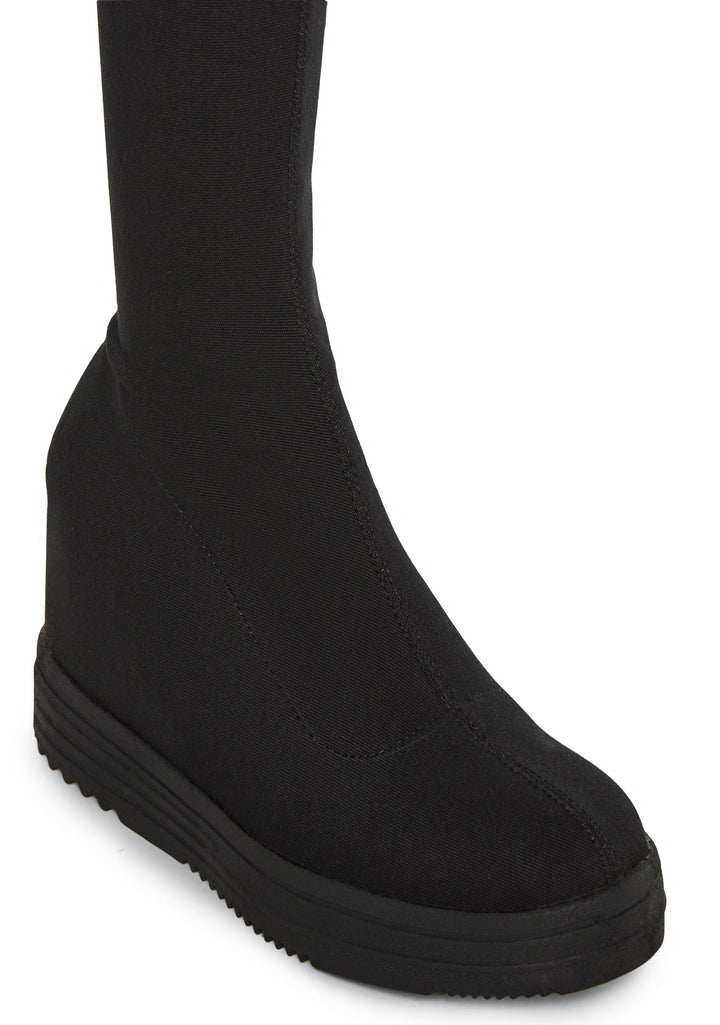 Siren Thigh High Wedge Boot