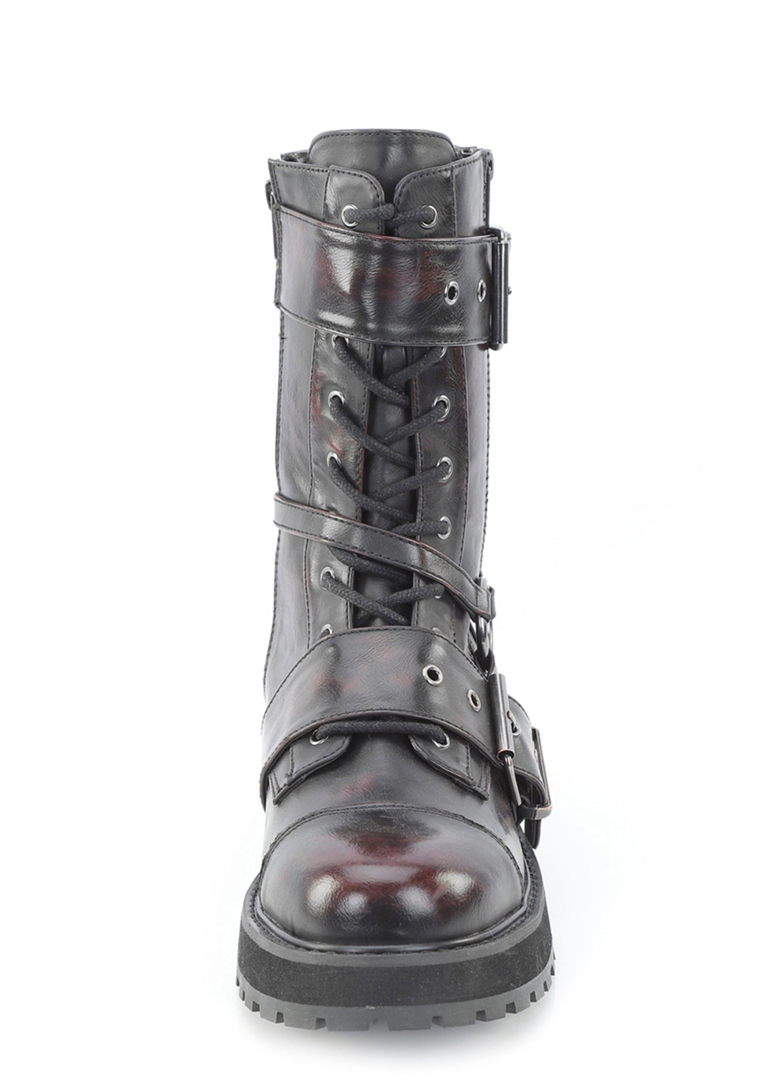 Valor-220 Mid Calf Combat Boots - Red