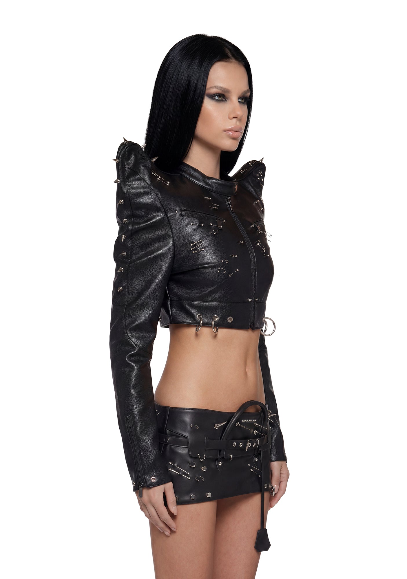 Pierced Crop Jacket