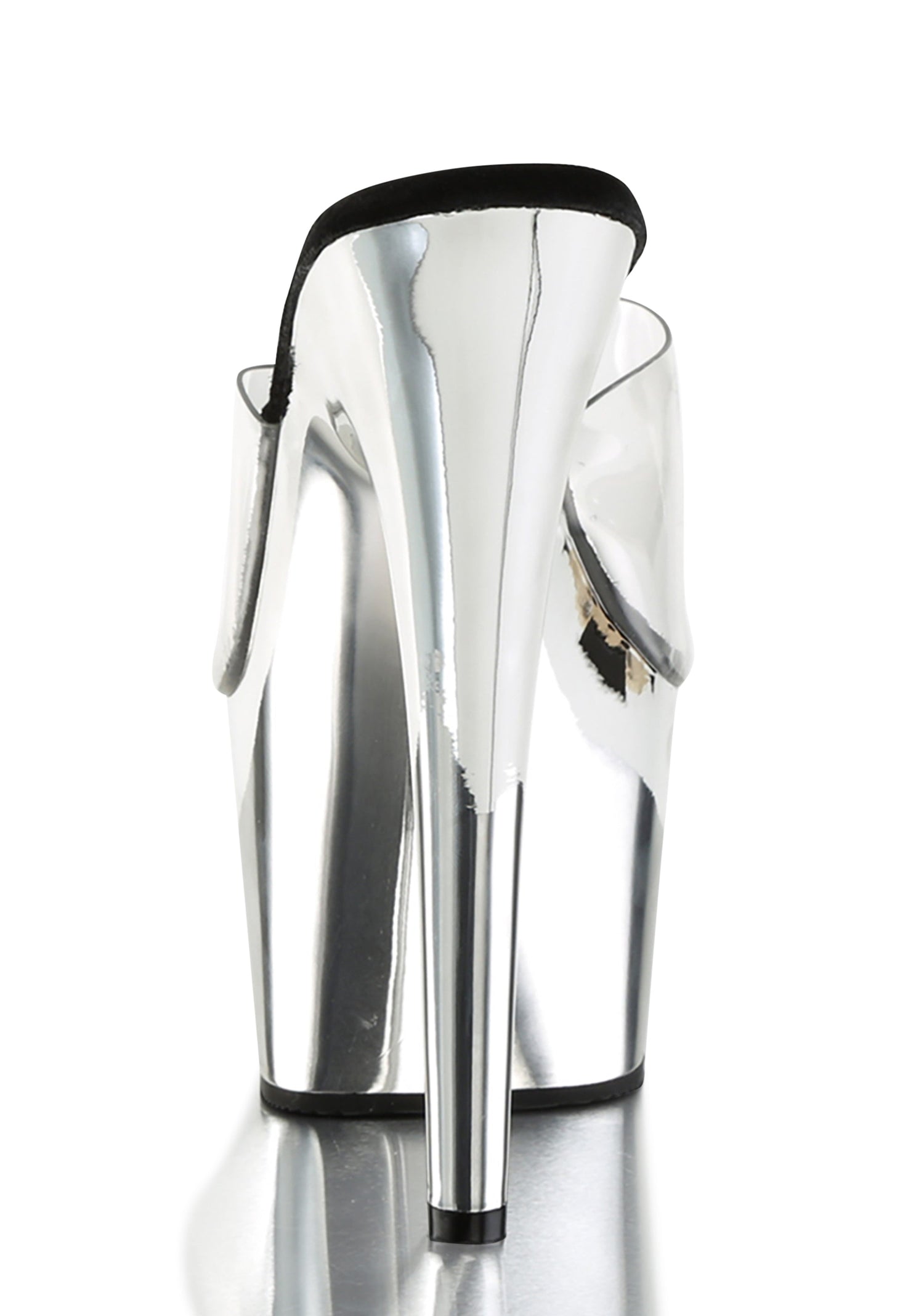 Adore-701 Platform Slides-Silver Chrome