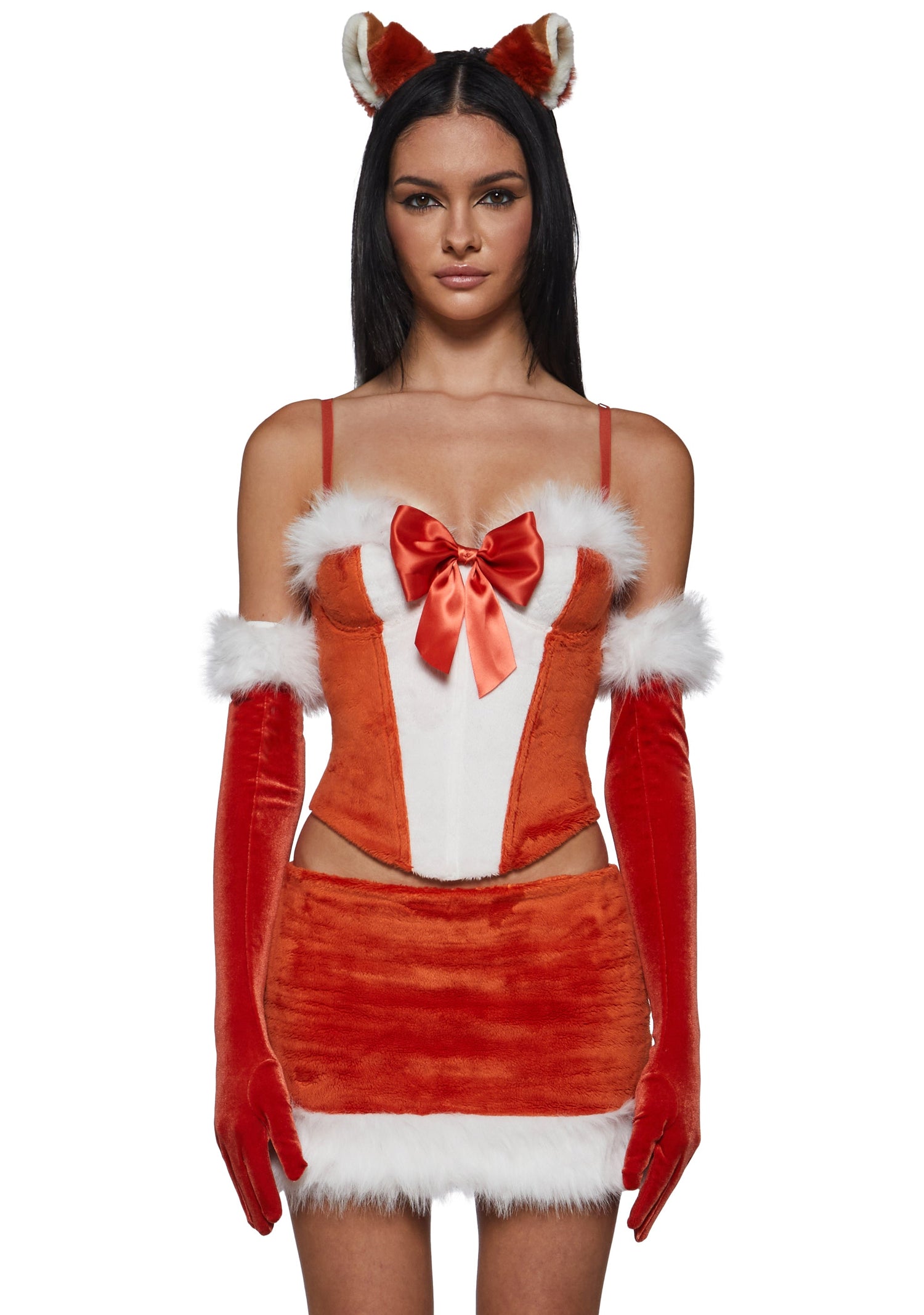 Furry Fox Corset Costume - Orange
