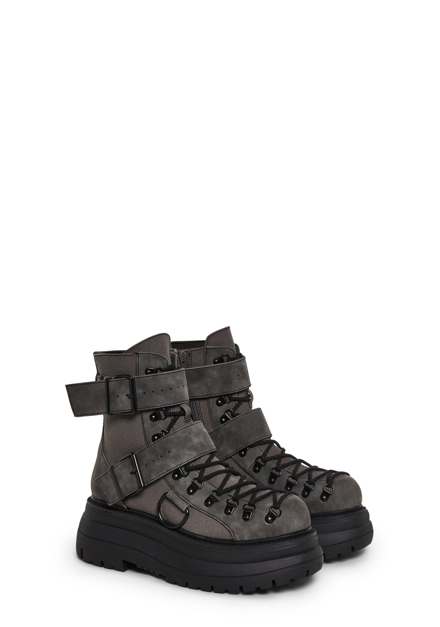 Traitor Combat Boots - Gray/Black