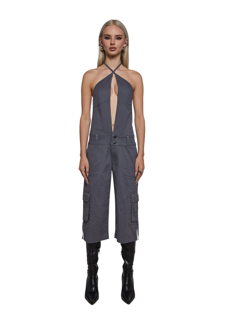 Kyrie Cargo Capri Jumpsuit