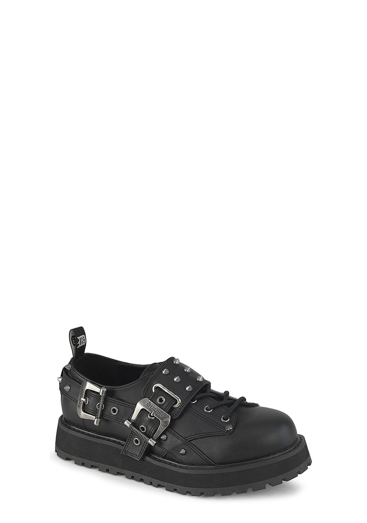 Valor-38 Studded Oxford Platform Shoes