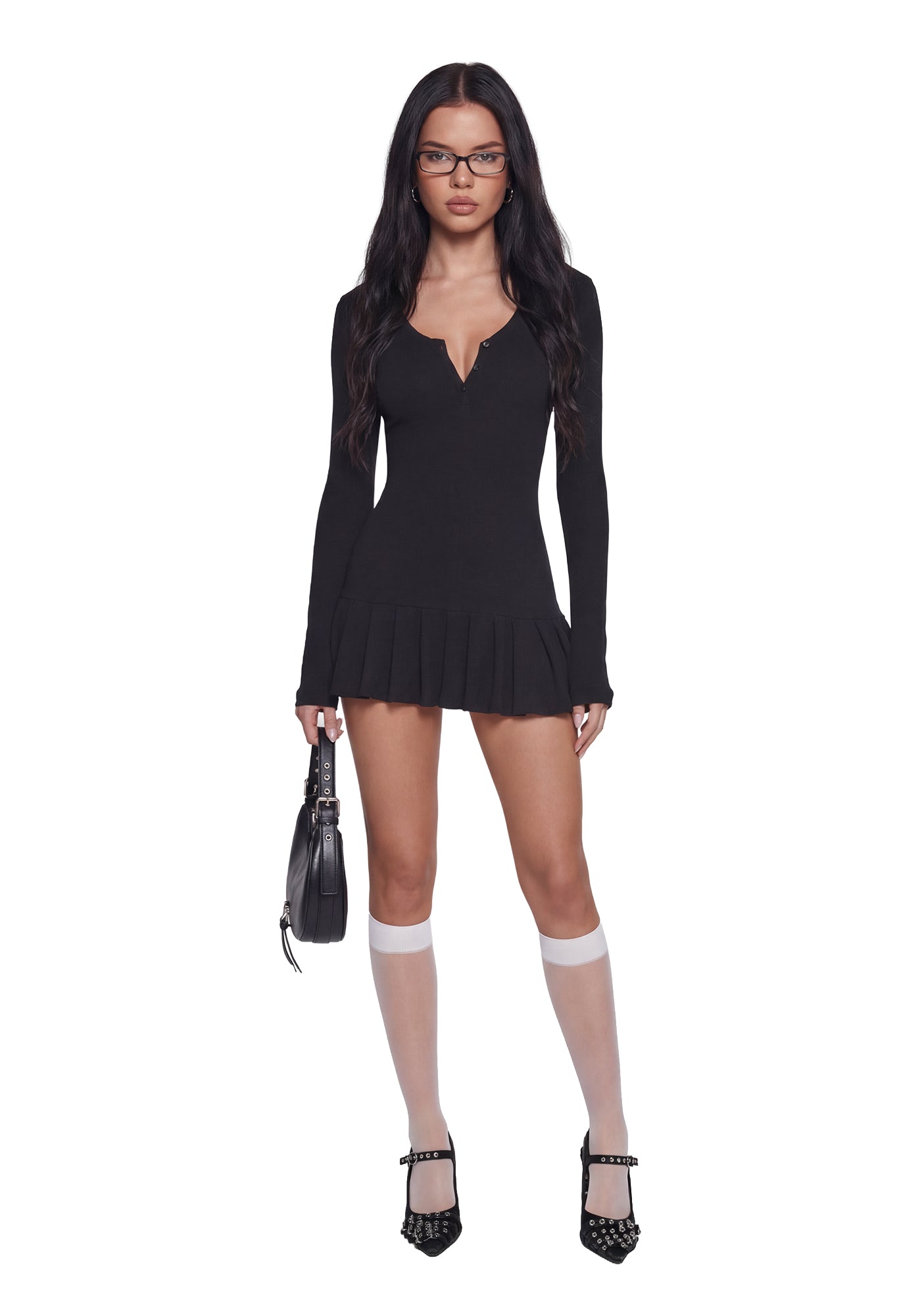 Class Dismissed Mini Dress - Black