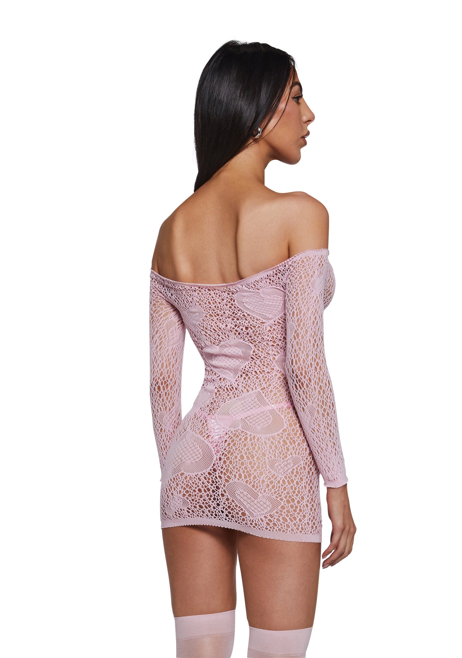 My Everything Off The Shoulder Dress - Pink