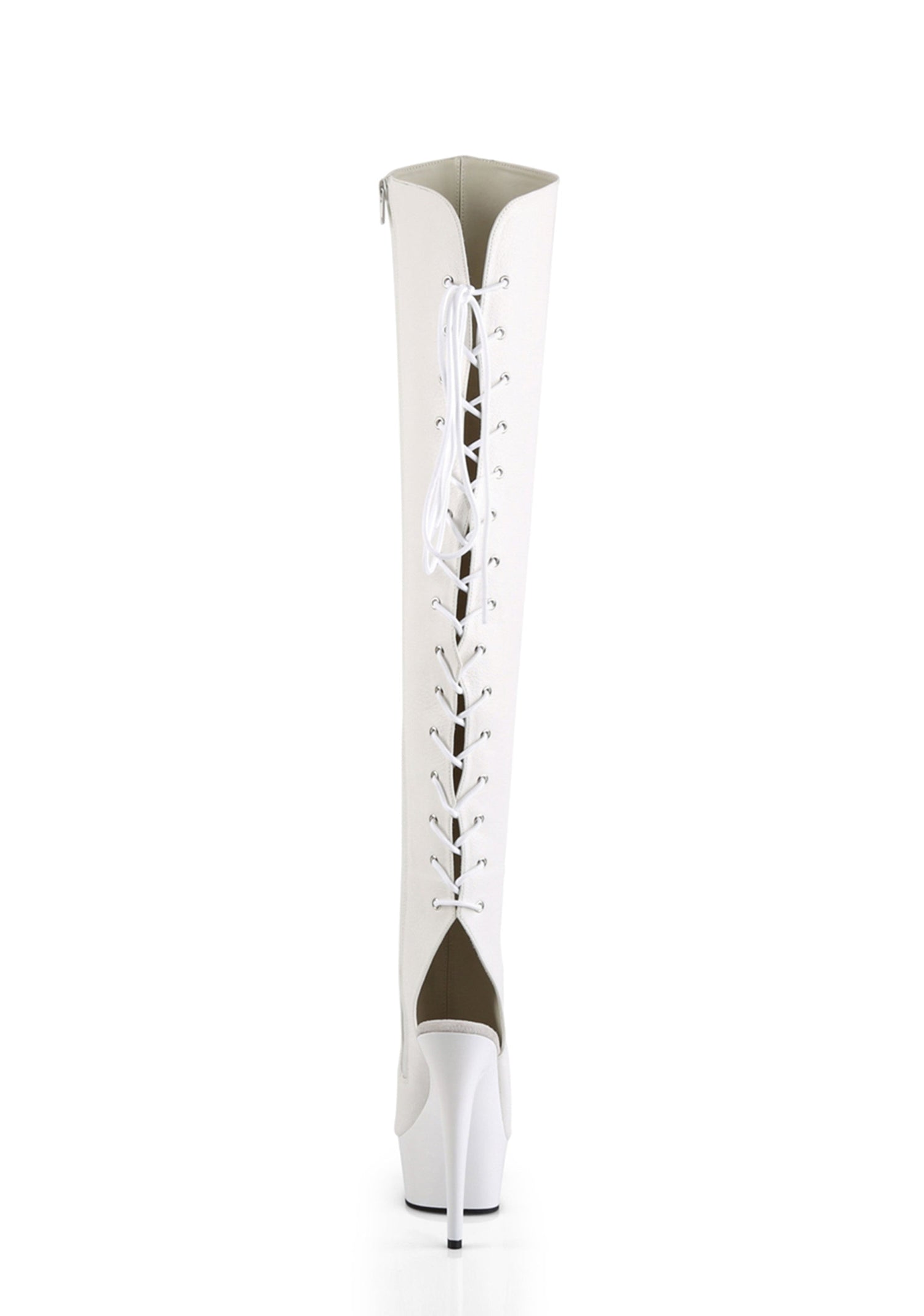 Delight-3019 Platform Over-The-Knee Boots-White